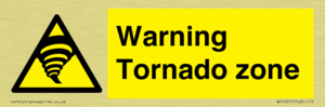 Warning Tornado zone